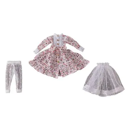 Harmonia humming Optional Parts for Harmonia humming Dolls Special Outfit Series (Flower Print Dress/Pink) Designed by SILVER BUTTERFLY product photo