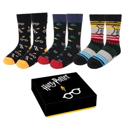 Harry Potter Socks 3-Pack Crests 35-41 product photo