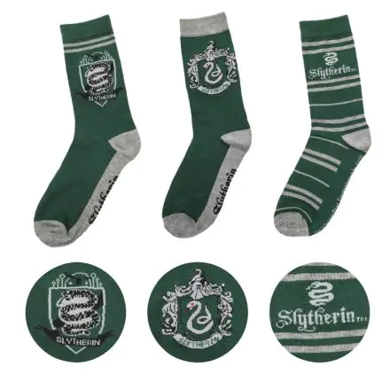 Harry Potter Socks 3-Pack Slytherin termékfotója