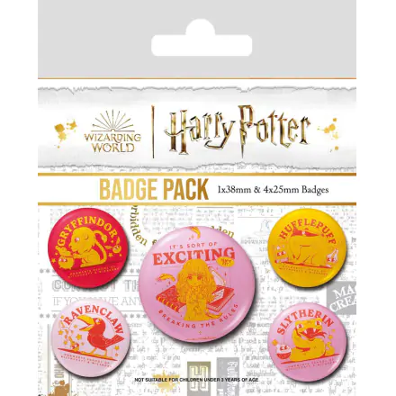 Harry Potter Pin-Back Buttons 5-Pack Witty Witchcraft termékfotója