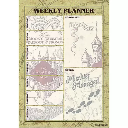 Harry Potter A5 Map A5 Weekly planner termékfotója