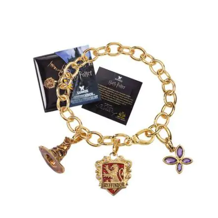 Harry Potter Charm Bracelet Lumos Gryffindor (gold plated) termékfotója
