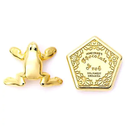 Harry Potter Chocolate Frog gold plated stud earrings termékfotója