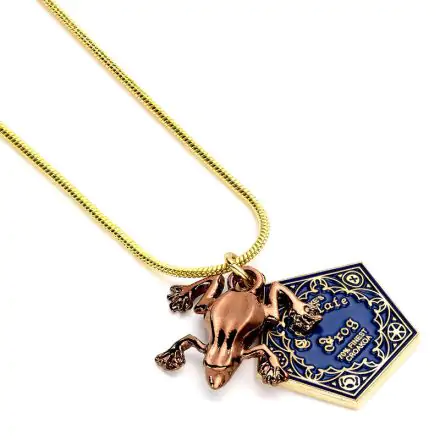 Harry Potter Pendant & Necklace Chocolate frog (gold plated) product photo