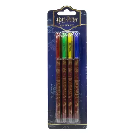 Harry Potter Gel Pens 4-Pack Colourful Crest product photo