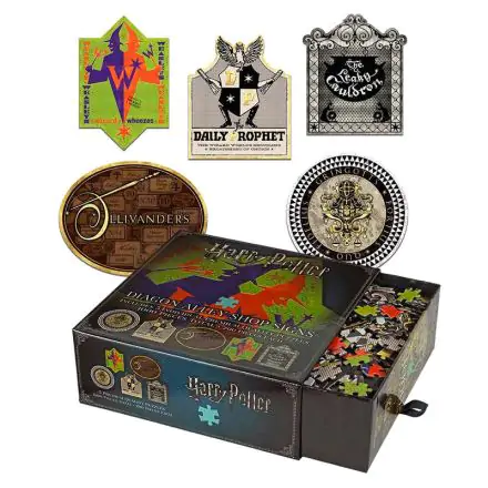 Harry Potter Diagon Alley Shop Signs puzzle 200pcs termékfotója