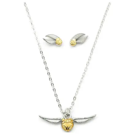 Harry Potter Golden Snitch necklace and earrings set product photo