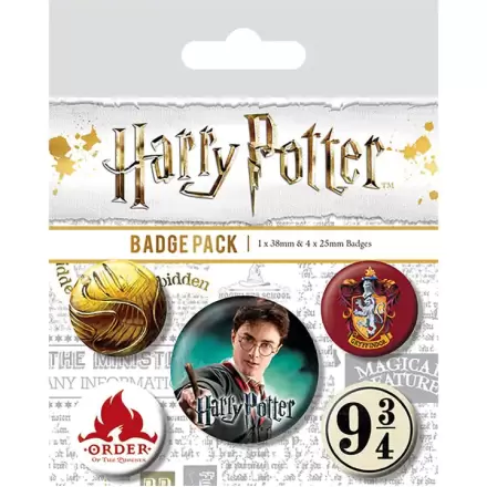 Harry Potter Pin-Back Buttons 5-Pack Gryffindor termékfotója