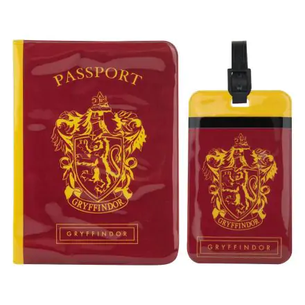 Harry Potter Passport Case & Luggage Tag Set Gryffindor product photo