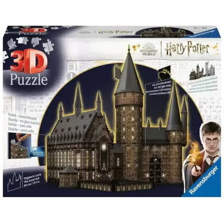 Harry Potter 3D Puzzle Hogwarts Castle: Great Hall - Night Edition (643 Pieces) product photo