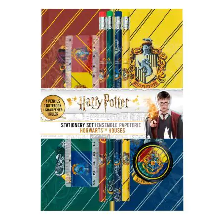 Harry Potter 6-Piece Stationery Set Hogwarts Houses termékfotója