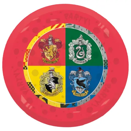 Harry Potter Hogwarts Houses micro premium plastic flat plate 4-piece set 21 cm product photo
