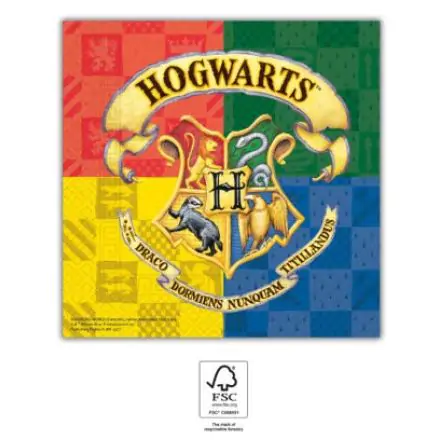 Harry Potter Hogwarts Houses Napkins 20 pcs 33*33 cm FSC product photo