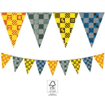 Harry Potter Hogwarts Houses Bunting FSC 2.3 m product photo