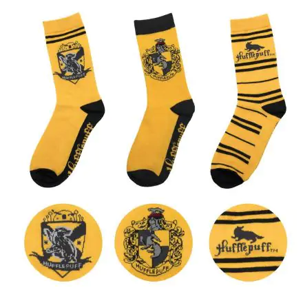 Harry Potter Socks 3-Pack Hufflepuff termékfotója