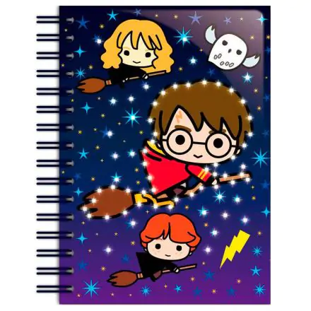 Harry Potter Kawaii A5 led light up notebook product photo