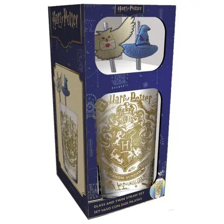 Harry Potter Glass Tumbler with Straws Magic & Mayhem 485 ml product photo