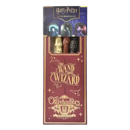 Harry Potter Triple Wand Pen Pack Magical Locations product photo