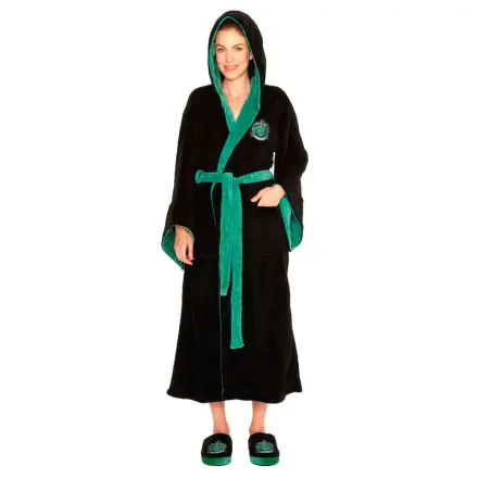 Harry Potter Slytherin ladies fleece bathrobe product photo