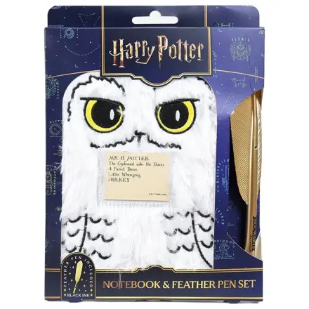 Harry Potter Plush Notebook Set with Pen Hedwig Magical Locations product photo