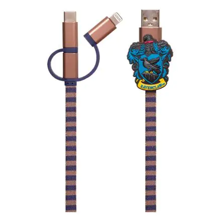 Harry Potter Retractable Hogwarts Scarf Cable 3in1 Ravenclaw product photo