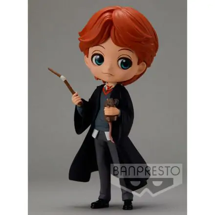 Harry Potter Q Posket Mini Figure Ron Weasley with Scabbers 14 cm product photo