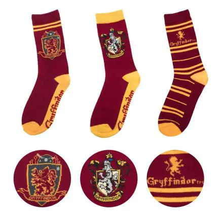Harry Potter Socks 3-Pack Gryffindor termékfotója
