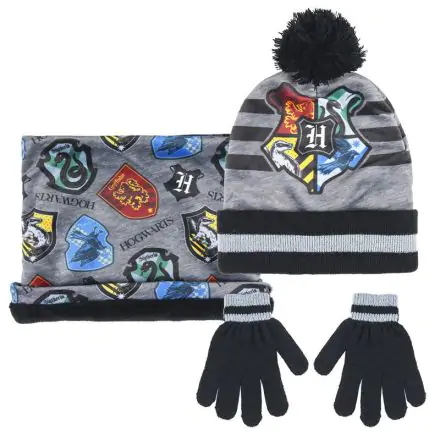 Harry Potter Kids winter set snood hat gloves product photo