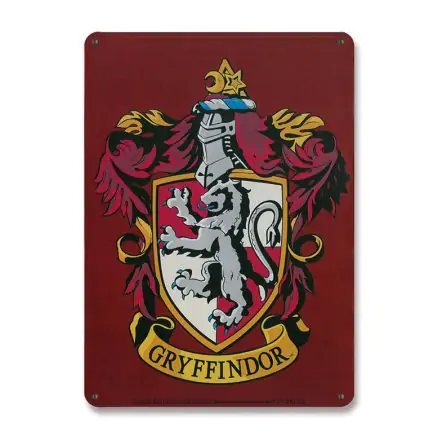 Harry Potter Tin Sign Gryffindor 15 x 21 cm termékfotója