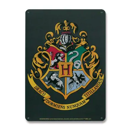 Harry Potter Tin Sign Hogwarts Logo 15 x 21 cm termékfotója