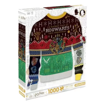 Harry Potter Jigsaw Puzzle Ugly Christmas Sweater Hogwarts (1000 pieces) product photo