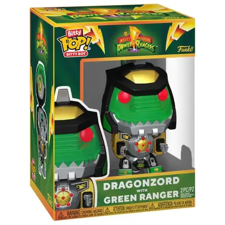 Funko Bitty POP! Bots Figure Power Rangers DragonZord w/Green Ranger product photo