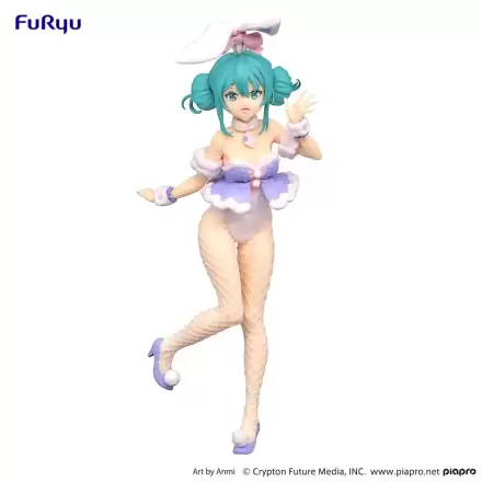 Hatsune Miku BiCute Bunnies PVC Statue White Rabbit Purple Color Ver. 28 cm product photo
