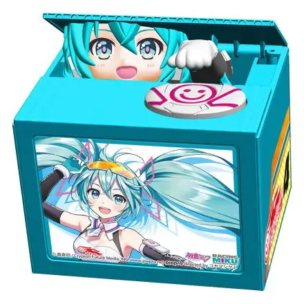 Hatsune Miku GT Project PVC Talking Coin Bank Racing Miku 2021 Ver. Chatting Bank 007 12 cm product photo