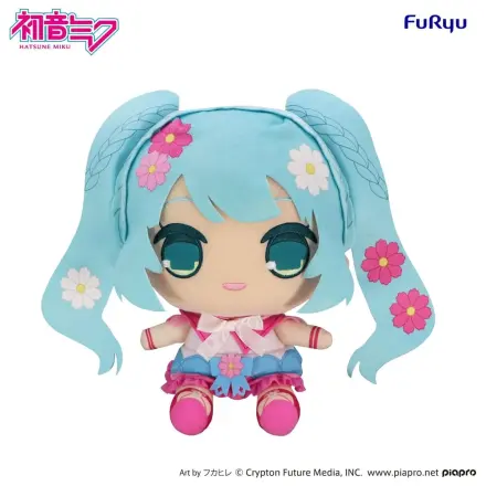 Hatsune Miku Kyurumaru Big Plush Figure Cosmos 27 cm product photo