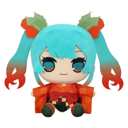 Hatsune Miku Kyurumaru Big Plush Figure Flower Fairy Winter Cherry Ver. 29 cm    product photo