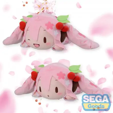 Hatsune Miku Sakura Miku Pouting and Smile Nesoberi plush toy 15cm product photo