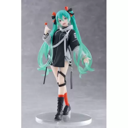 Hatsune Miku Wonderland PVC Statue Fashion Punk Ver. 18 cm termékfotója