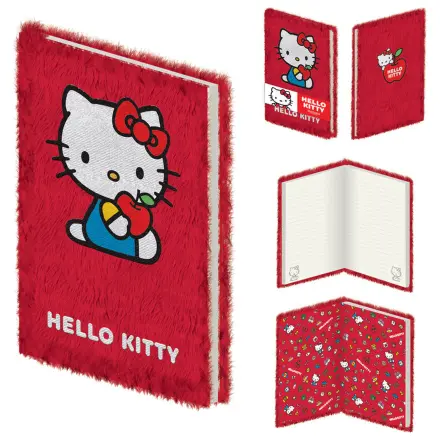 Hello Kitty A5 plush notebook product photo