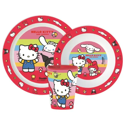 Hello Kitty And Friends Dinnerware Set, Micro Plastic Set, with 260 ml Cup product photo