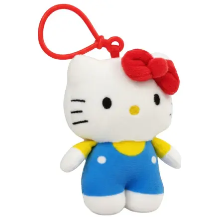 Hello Kitty Blue Dress 3D plush figure with hanger, bag charm 13 cm product photo