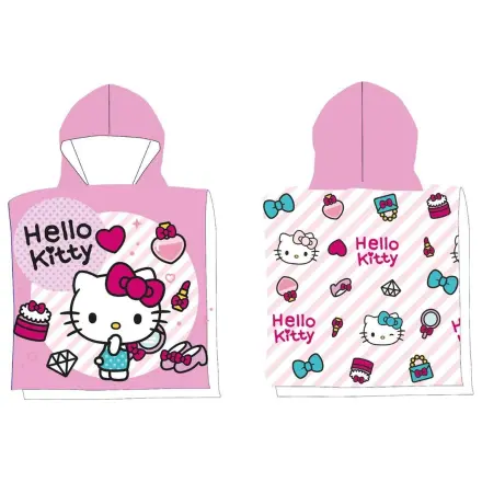Hello Kitty Fashion Beach Towel Poncho 50x100 cm product photo
