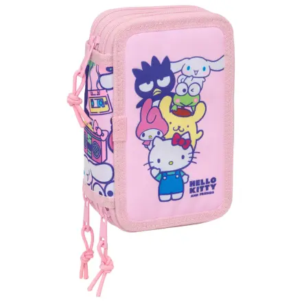 Hello Kitty & Friends triple pencil case 37pcs product photo