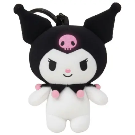 Hello Kitty Kuromi 3D plush figure with hanger, bag charm 13 cm product photo
