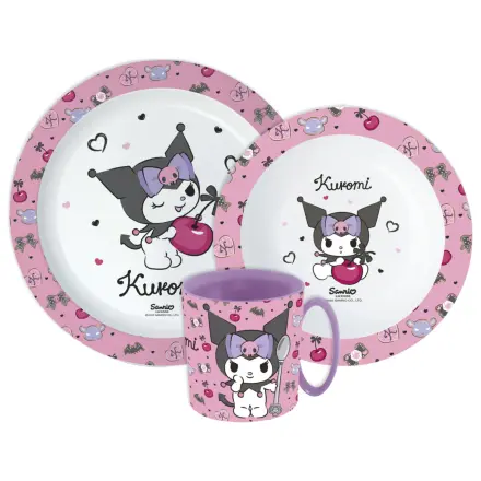 Hello Kitty and Kuromi Dinnerware Set, Micro Plastic Set with Mug product photo