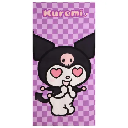 Hello Kitty Kuromi microfibre beach towel product photo