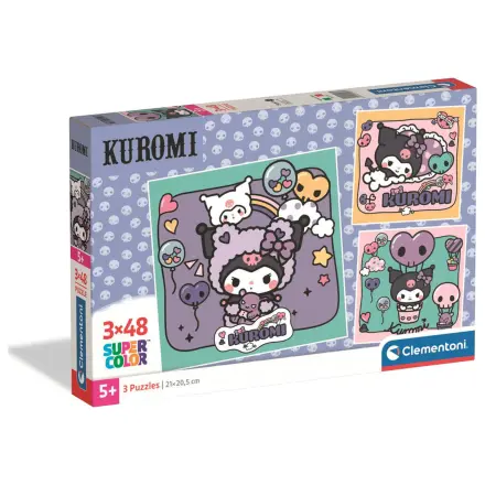 Hello Kitty Kuromi puzzle 3x48pcs product photo