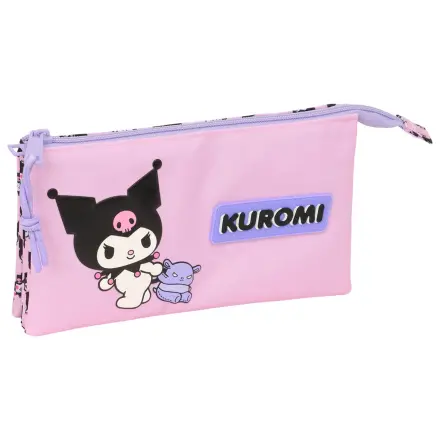 Hello Kitty Kuromi triple pencil case product photo
