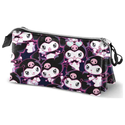 Hello Kitty Kuromi triple pencil case product photo