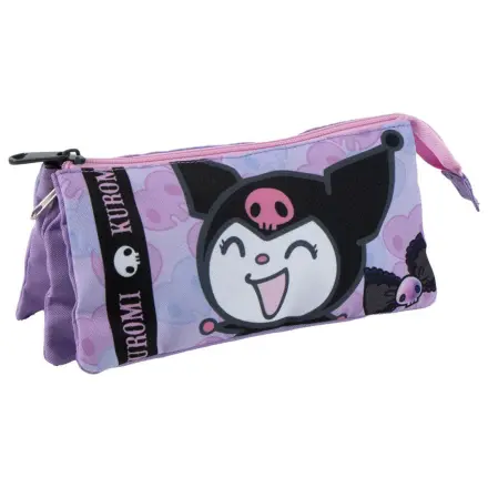 Hello Kitty Kuromi triple pencil case product photo